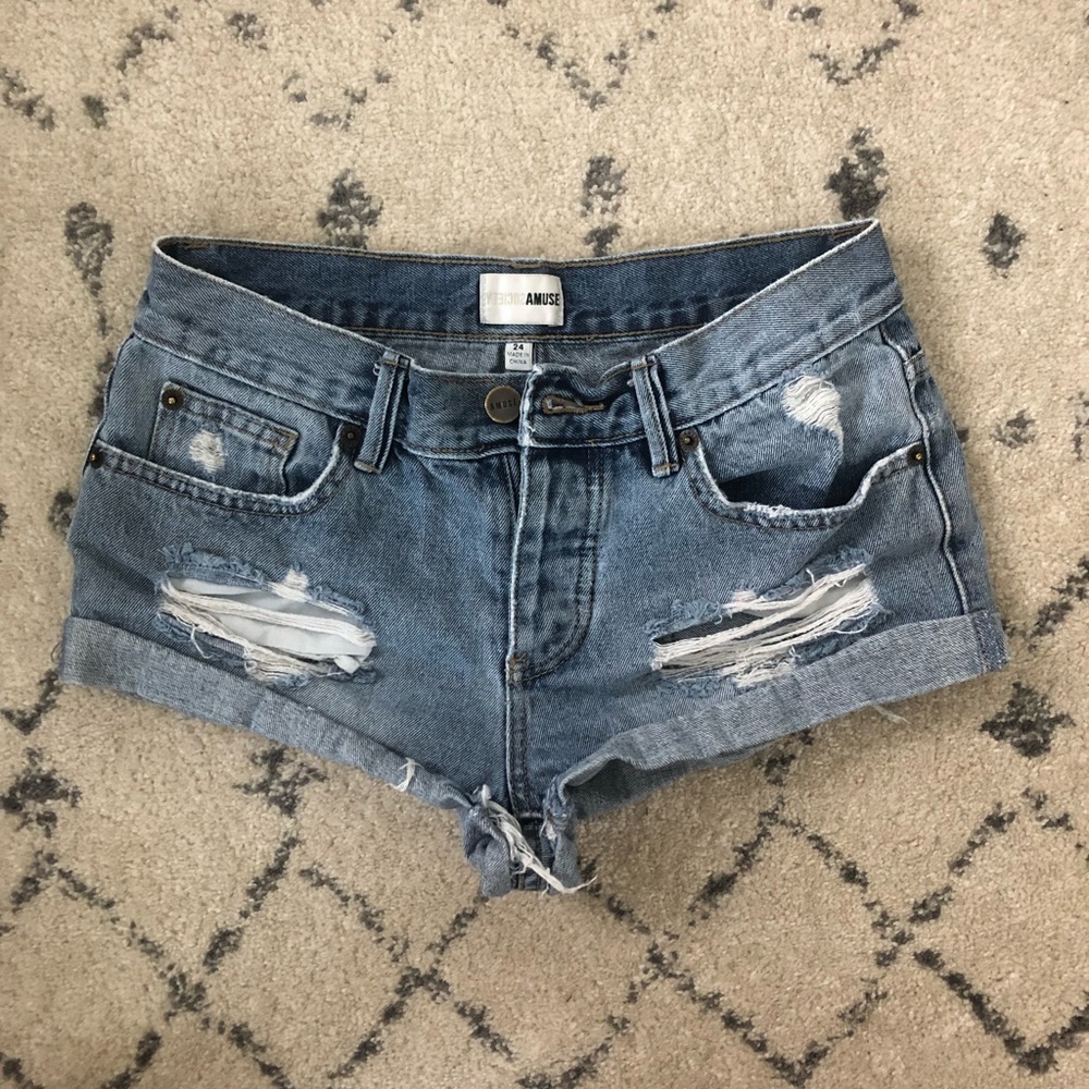 Amuse Society denim shorts size 24